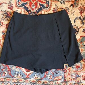 High Waisted Black Women's Skort
